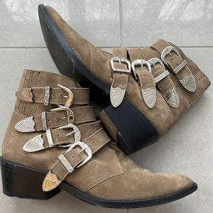 Beautiful Toga Pulla buckle ankle boots. Size 38.